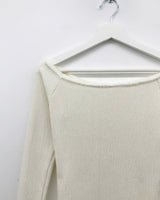 Pom-Pom Off-Shoulder Knit Top (2color)