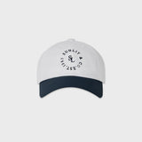 サンリットレタリングボールキャップ (WHITE/NAVY)