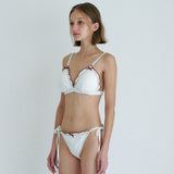  FRILL LACE BIKINI SET / WHITE