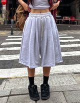 [U-BASIC] Bana Double Pintuck Bermuda Training Pants