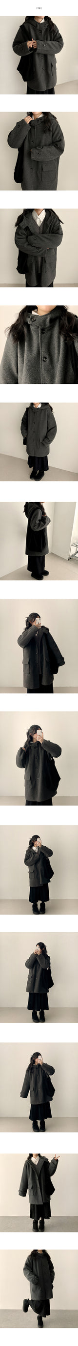 Lanto Snap Hooded Coat