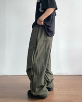 Ded Pintuck Nylon Pants
