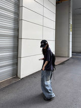 dart curve denim pants
