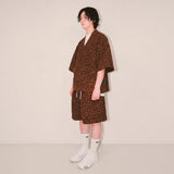 flower robe cardigan_brown