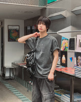 オフセット ヴィンテージ レタリング 半袖Tシャツ