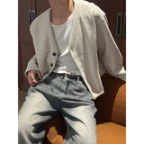 [F/W] ゴルジVネッククロップカーディガン(4color)