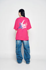 25SS フレンチスクリプトロゴショートスリーブTシャツ ホットピンク