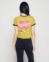 26SSウーマン テニス AC ベア クロップ ショートスリーブ リンガー Tシャツ