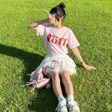 ロフ タイプ プレイ ドット Tシャツ [BERRY MILK]