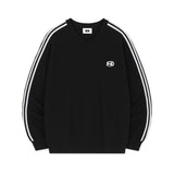 ロフエッセンシャルスポーティートラックVネックオーバーフィットスウェットシャツ (4color)