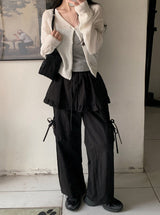 SP Buckle Crop Basic V-neck Knit Cardigan (5color)