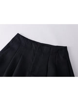 Lua Balloon Fit Pintuck Short Pants Navy