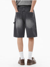 urban carpenter bermuda denim pants (gray)