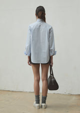 STRIPE TIE BLOUSE