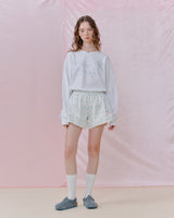 Jellambie shorts | printed shorts with embroidery detail
