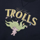 TROLLS VINTAGE グラフィックナッピングスウェットシャツ - NAVY