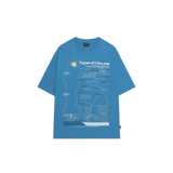 タイプオブクラウドグラフィックオーバーフィットTシャツ