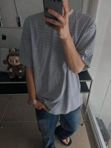 ASCLO Heart Point Border Short Sleeve T Shirt (2color)