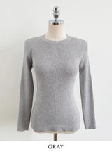 Reble Round Ribbed Long Sleeve Knit