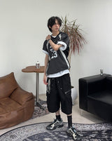 Lafes Zipper Cargo Bermuda Pants