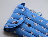 Padded Pouch Laptop Tablet Pouch White Dog
