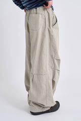 Dyeing washed panel pants