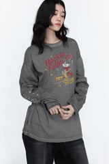 26FW★ロックスター キャット レイヤード ピグメント ロングスリーブ