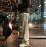  Eden 546 Winter Corduroy Round Tuck Wide Pants