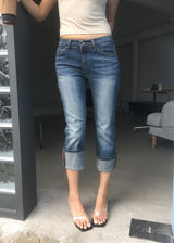 ROLL-UP CAPRI JEANS (S-L)