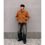Basic washing denim pants (dark black)