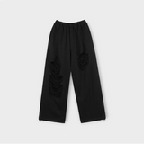 [Unisex] デストロイドバンディングスウェットパンツ(2color)