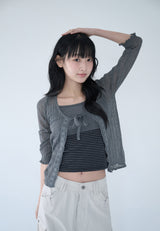 3-WAY MESH POCKET CARGO PT IVORY