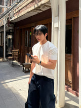 アーバンピグメントクロップマスクルTシャツ