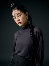 Lucent top (charcoal)