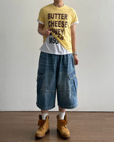ミックス プリンティング ショートスリーブ Tシャツ