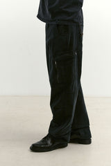 ミックスファブリックm65パンツ (Washed Black)