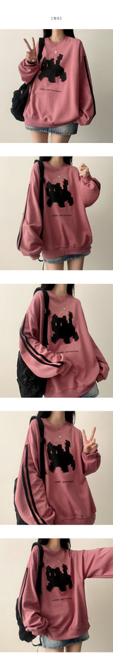 Banbi Track Line Cat スウェットシャツ