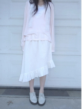 petal frill skirt