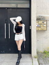 Rué Rue フリンジ スナップ ベレー (2 colors)