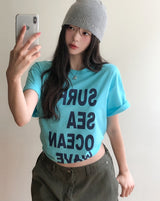 タイトルレタリング半袖Tシャツ