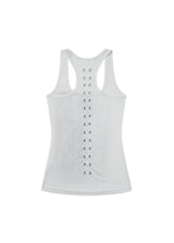 KY08-SEQUIN FACE SLEEVELESS(WHITE)