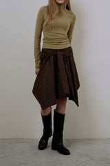 Wool turtleneck top_mustard