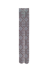 DYB STOCKING #04 BLUE CHECK TILE