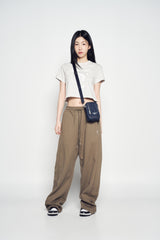 25SS ESSENTIAL DENIM MINI CROSS BAG DARK BLUE