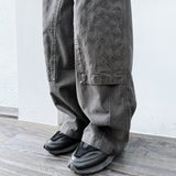 キルトパネルユーティリティパンツ