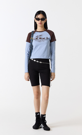 ODSDラグラントラックセミクロップTシャツ - 4 COLOR