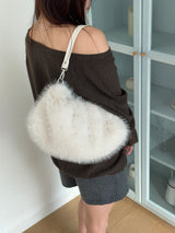 2way puppy bag white