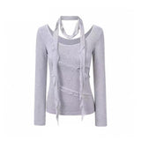 Mabel Asymmetric Lace Top