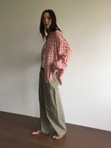 [SET]Mute Curved Pants + Belt