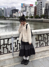 Krun Duffle Button Pocket Hood Knit Cardigan
